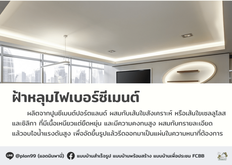 ฝ้าหลุม จากไฟเบอร์ซีเมนต์